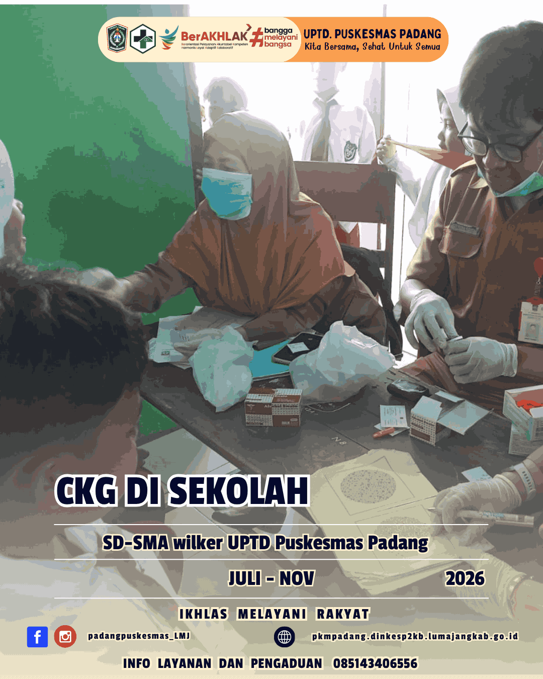 Cek Kesehatan Gratis di sekolah