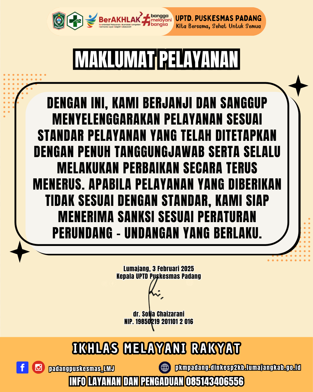 Maklumat pelayanan